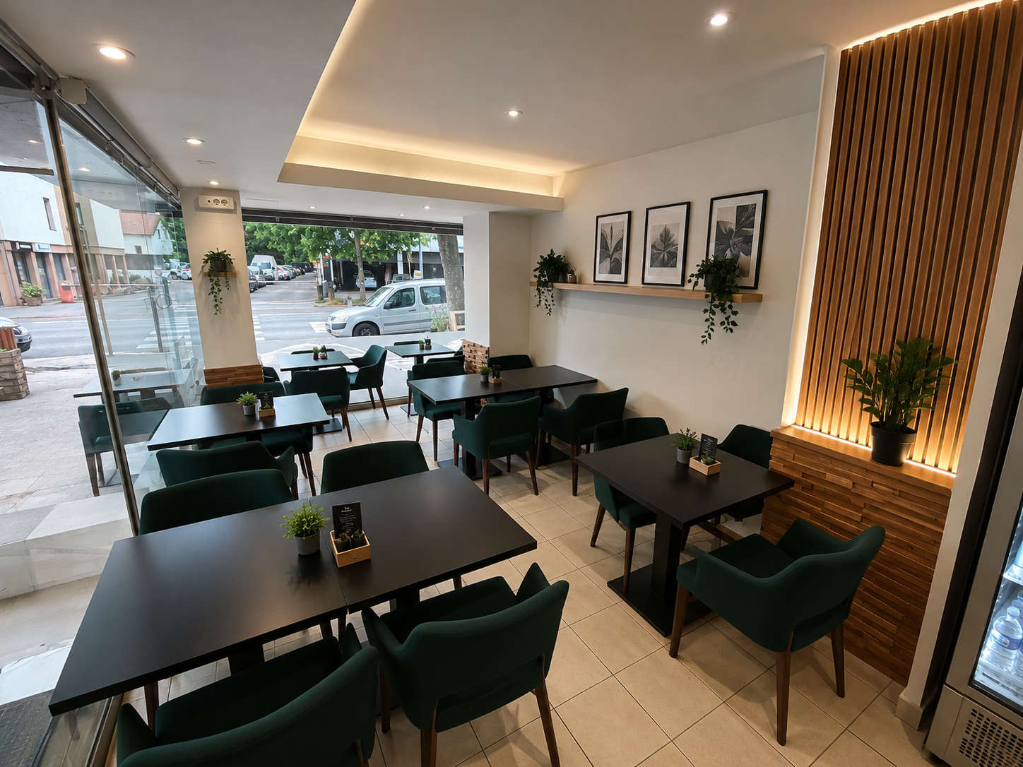 Salle chaleureuse du restaurant Carthage à Annecy