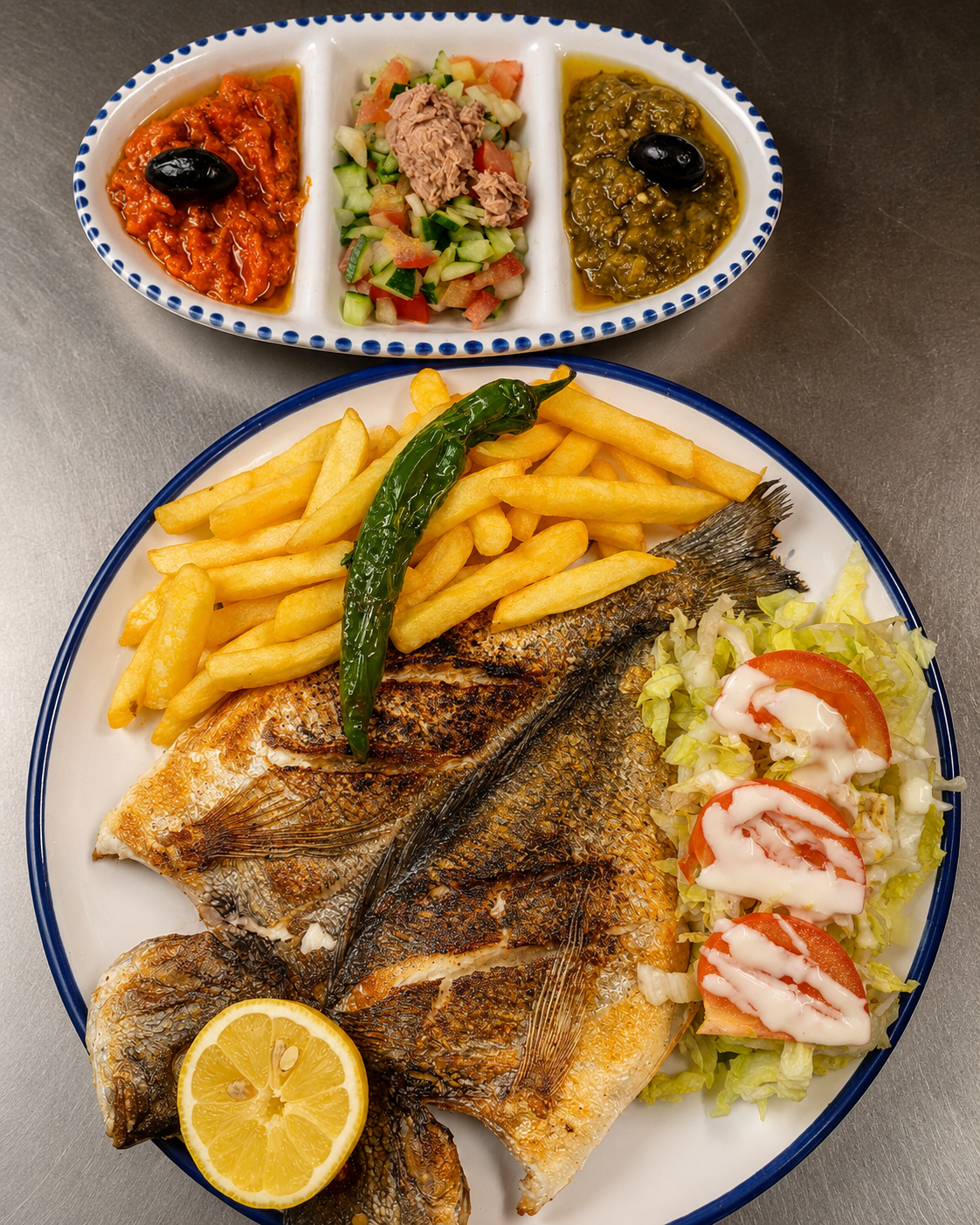 Assiette de grillades méditerranéennes